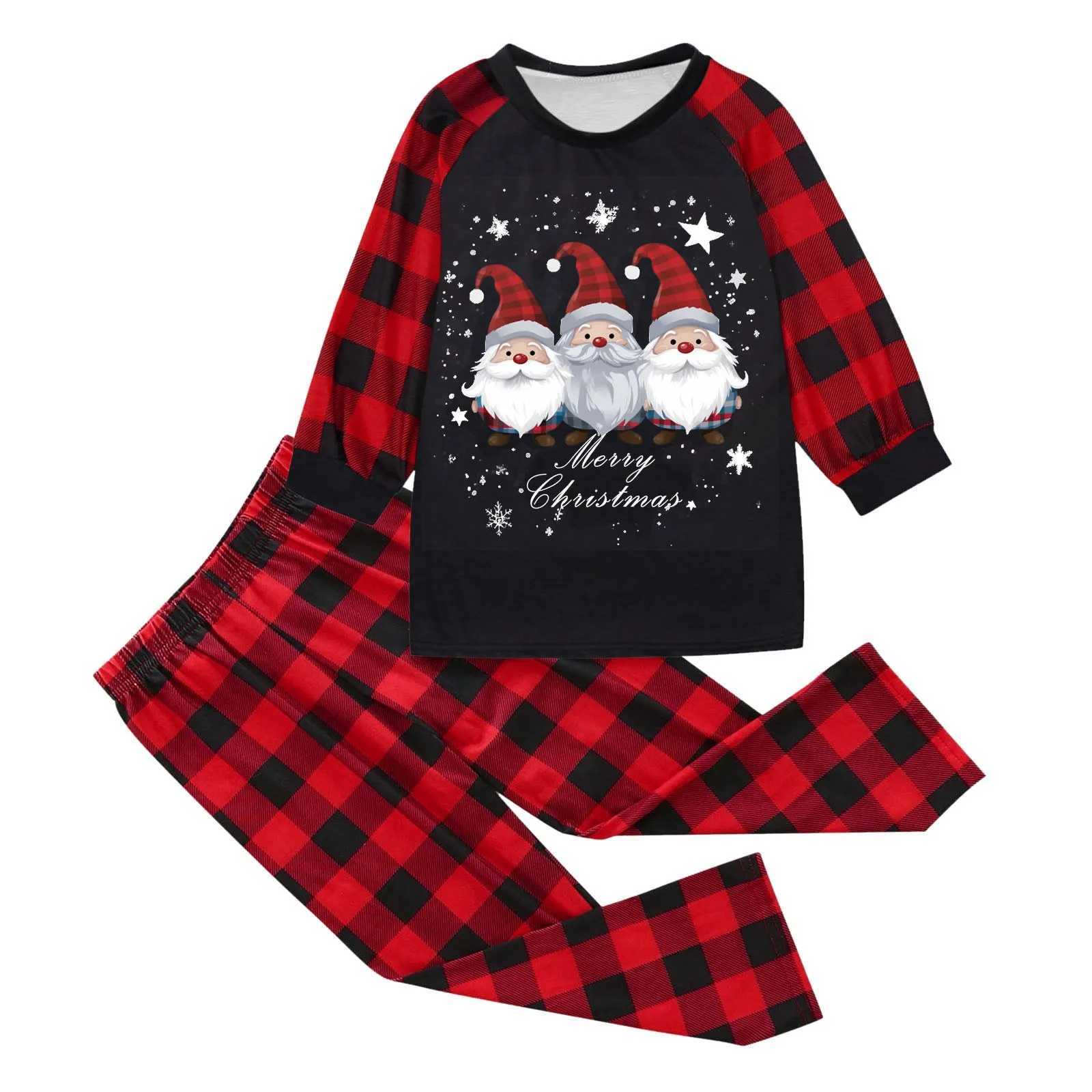 Christmas Pajamas For Family Matching Sets 2 Piece Sets For Men Women Couples Warm Soft Homewear Parent-Child Matching OutfitsXJ241008