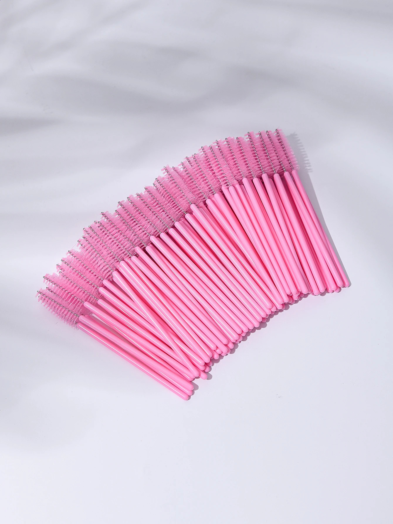 100PCS eyelash brush makeup brush disposable eye black stick application coil eyelash cosmetics brush eyelash extension tool 241008