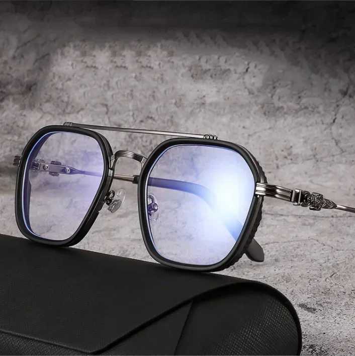 Fashion Punk Square Frame Sunglasses Tony Stark Glasses Men Women Steampunk Sun Glasses Goggles Outdoor Sport Riding EyewearX241008