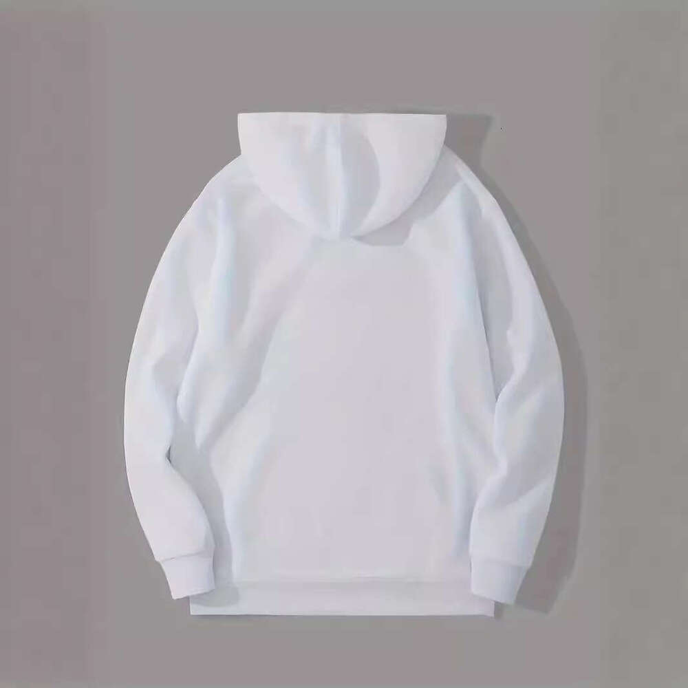 Warehouse style thin fish scale fabric 280g hooded men's and women's solid color casual kangaroo pocket long sleeved looped sweater