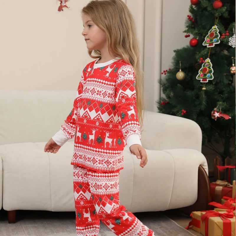 Christmas Family Matching Set Pajama Clothing Set 2024 All Deer Printed Mother Child Baby Christmas Family Appearance Pajama W241008