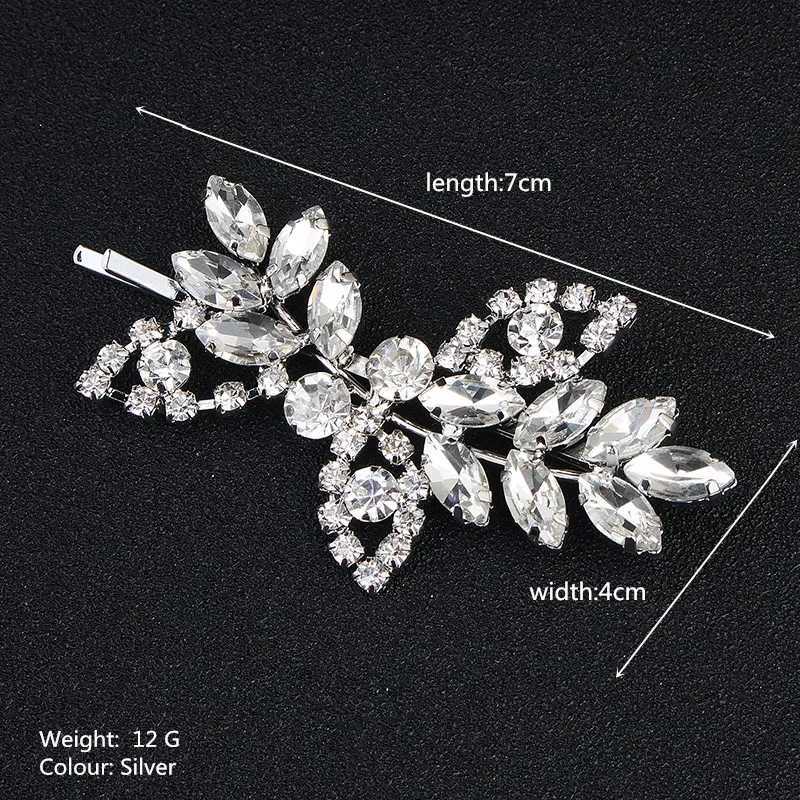 Miaolo Fashion Bridal Bucket Wedding Hair Clip Jewelry Accessories Transparent Crystal Womens Hair Accessories Hair Clip HS-J3517 W241007