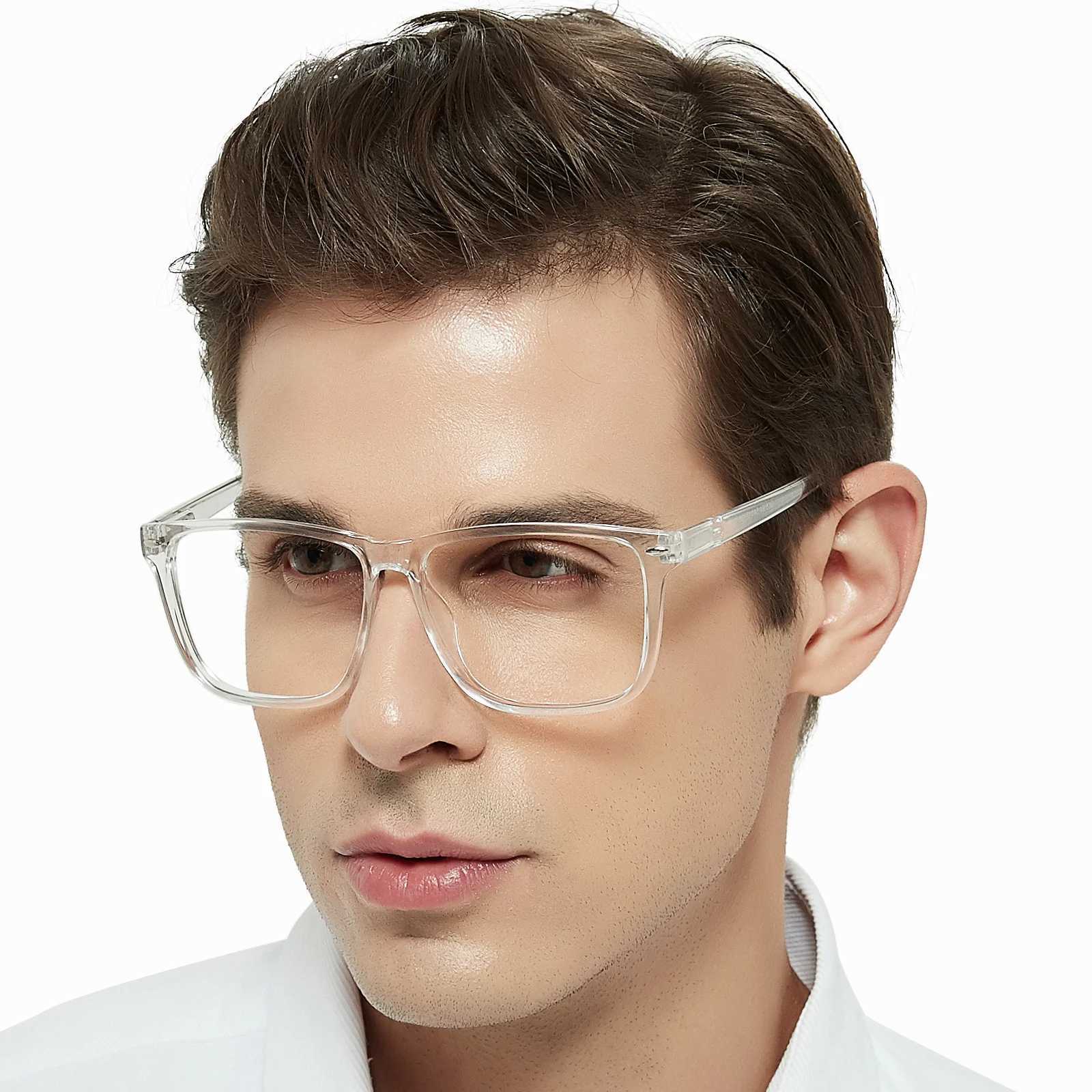 Oversized Reading Glasses Men Large Square Presbyopic Eyeglasses Reading Big Frame Stylish Readers +1 1.25 1.5 1.75 2 2.25 2.5 3X241008