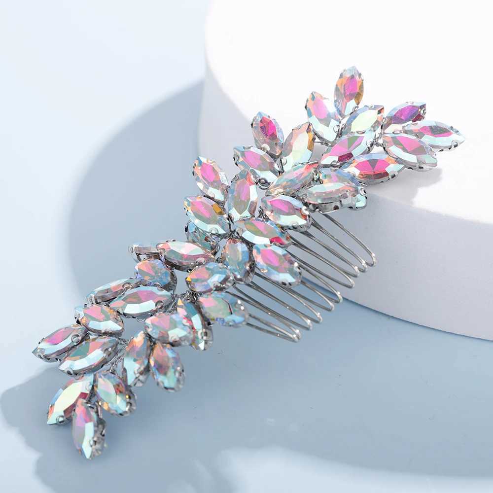Fashionable rhinestone bridal headpiece 9-color wedding hair accessories womens handmade headpiece party headpiece W241007