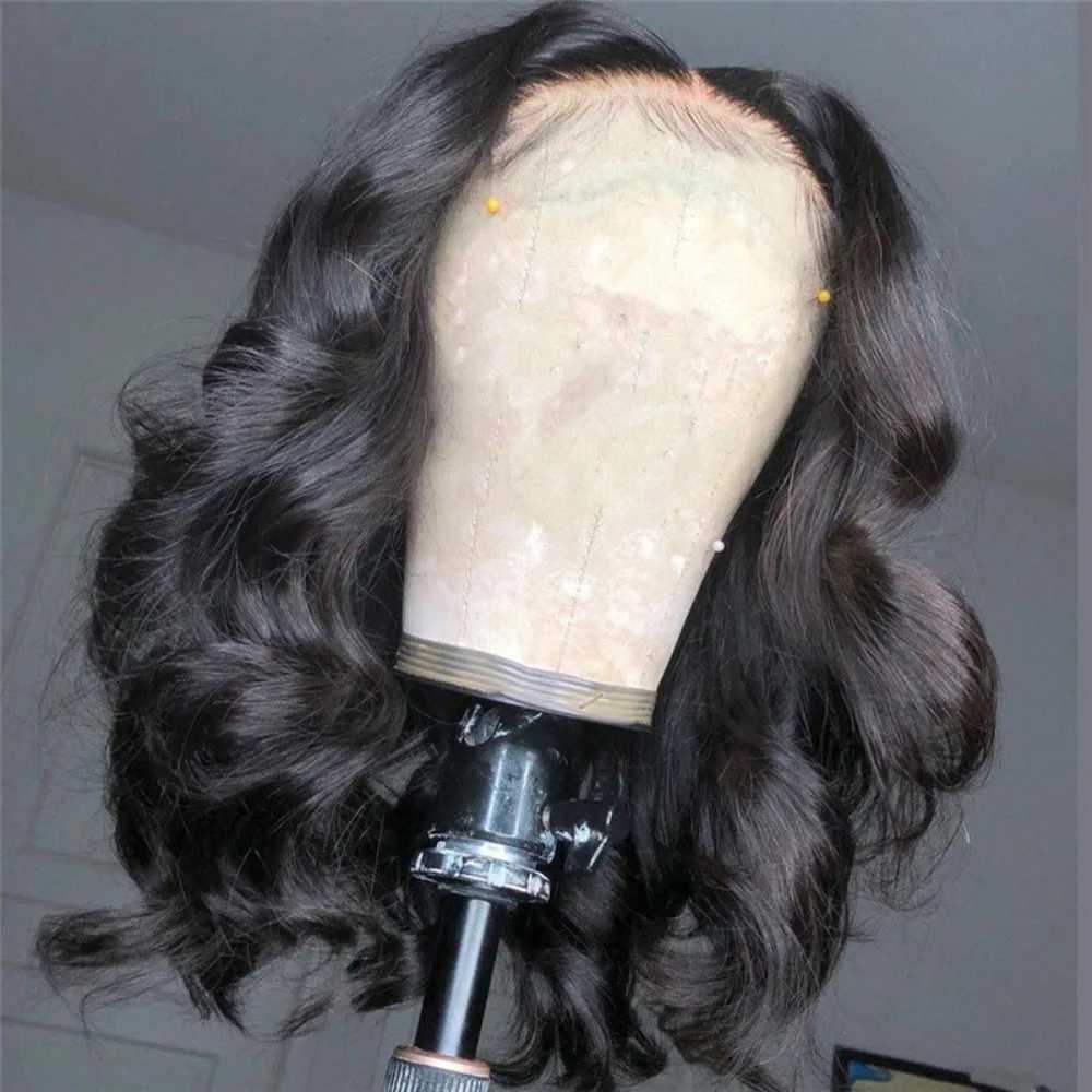 African Synthetic wig womens black wavy curly medium long hair chemical fiber matte high-temperature silk headband cover 50CMXJ241008