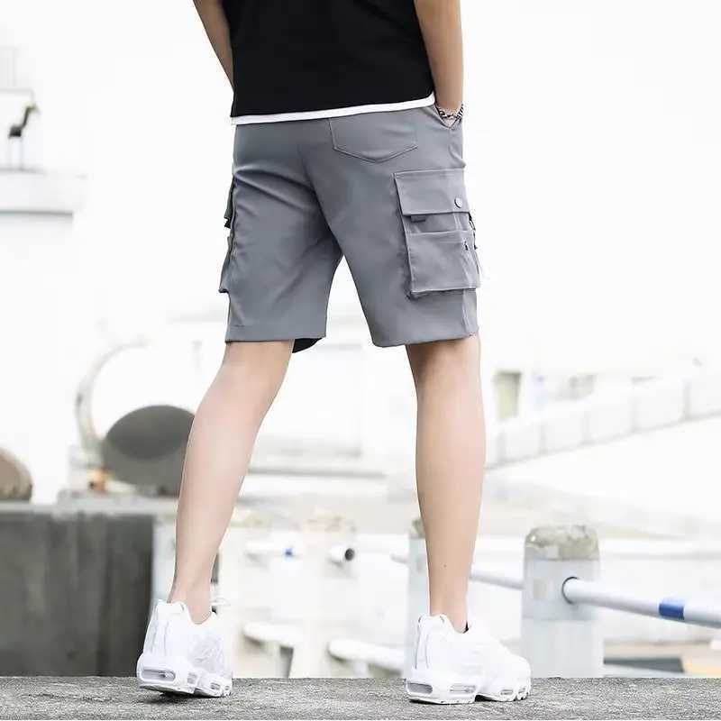 Summer casual shorts mens fashion Instagram explosion loose casual trend wearing Korean version casual pantsW240713