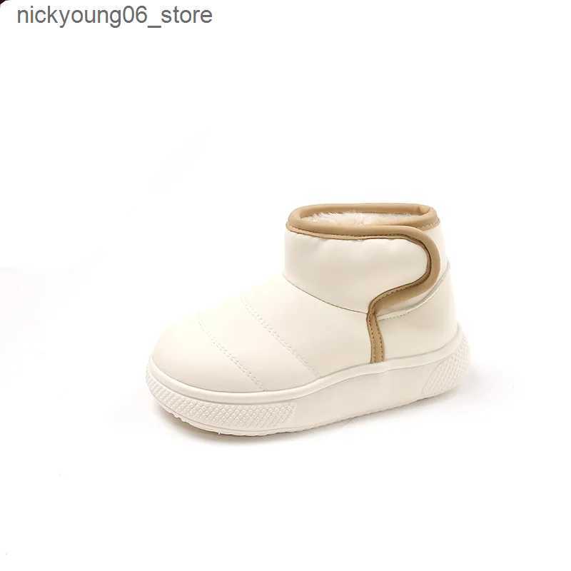 Boots Children Snow Boot Winter Shoe for Girl Kid Plush Insulation Cotton Shoe Fashionable Ankle Boot Thick Cotton Boot Bota Para Nia L240910
