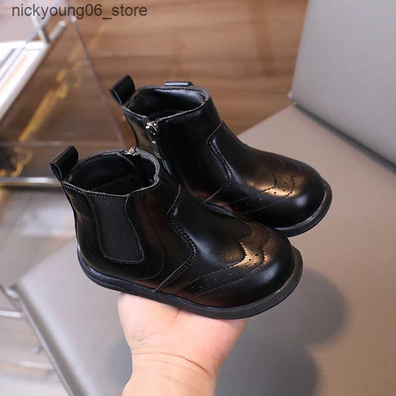 Boots Autumn Winter Baby Boys Girls Casual Boots British Style Children Short Boots Soft Sole Anti Slip Kids Outdoor Shoes Size 21-30 L240910
