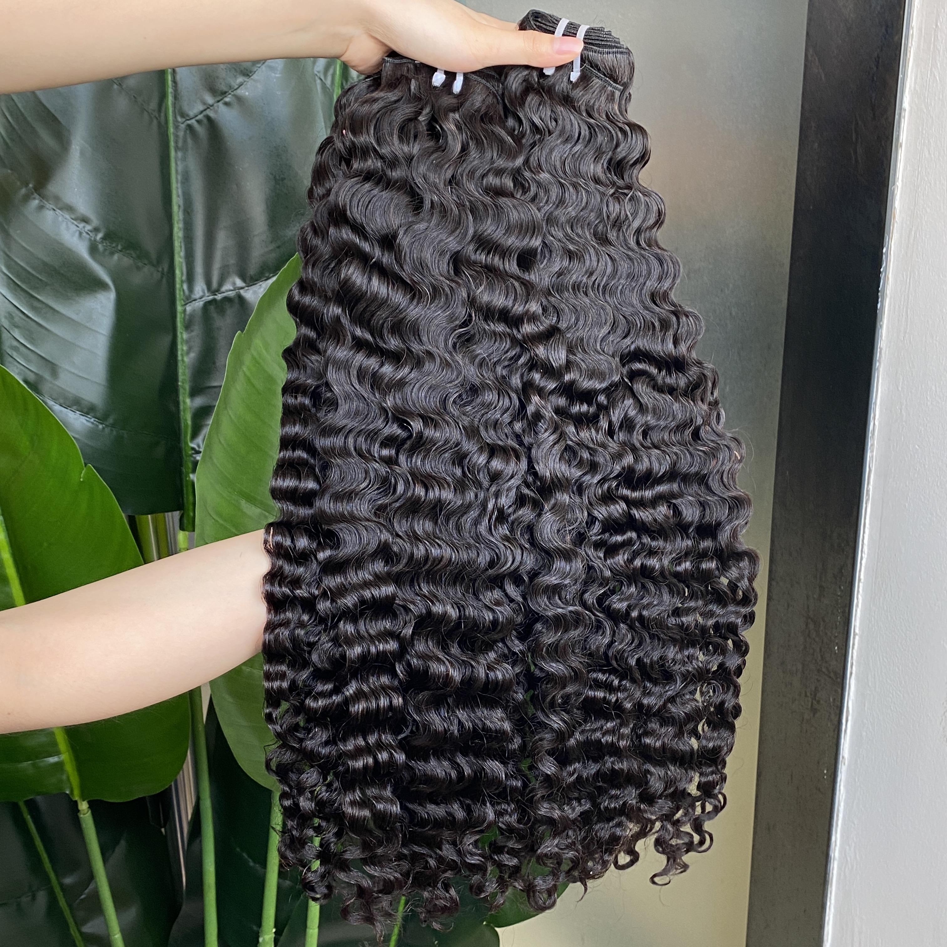 Burmese Curly Hair Weaves 1Pcs 14-32 Inches Natural Color Top Quality Brazilian Peruvian Indian 100% Raw Virgin Human Hair