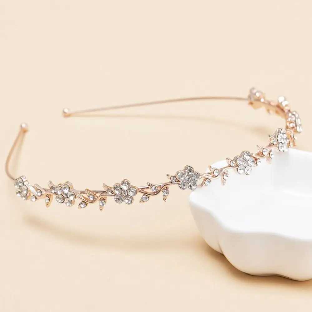Crystal water drill with pearl female wedding headpiece headband headband W241007