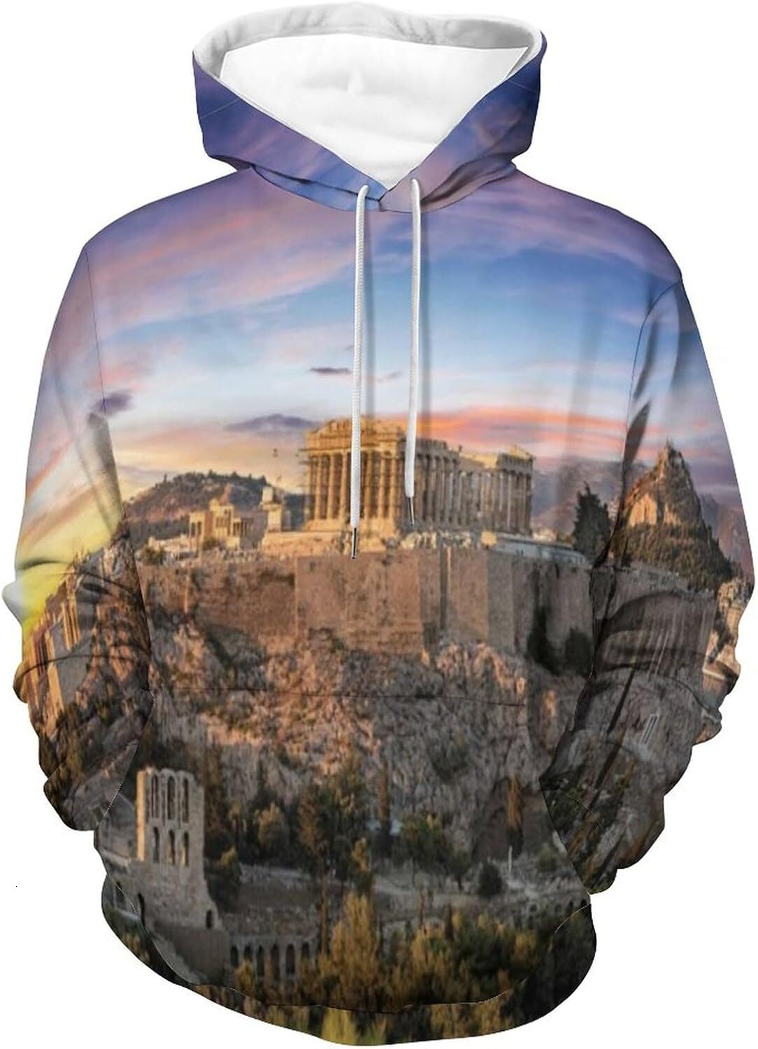 Hoodie for Mens Unisex Novelty Hoodies Lost Inca City Machu Picchu Near Cusco Panoramic Hooded Sweatshirt Graphic Hoodies sweatshirt cool