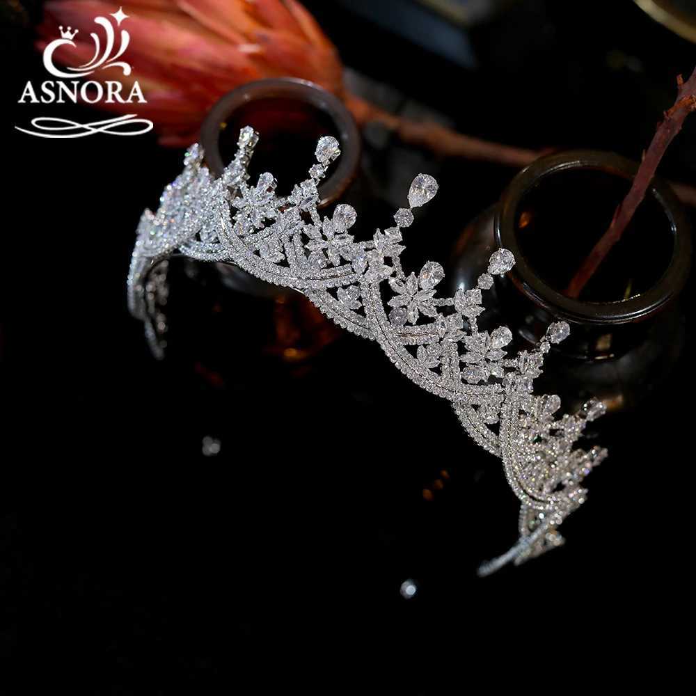 ASNORA Crystal Headband Crown Headband Womens Luxury Wedding Hair Accessories Bridal Maid Party Fashion Headband A01212 W241007