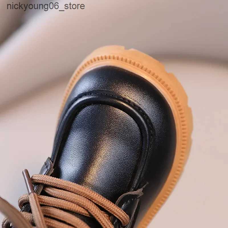 Boots Autumn New Kids Shoes for Girls Short Boots Fashion Boys Leather Shoes Infant Baby Boots Single L240910