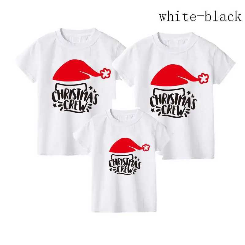 New Year Family Appearance Christmas T-shirt Clothing Family Matching Clothing Mother Daughter Son Mom and I Shirts W241008