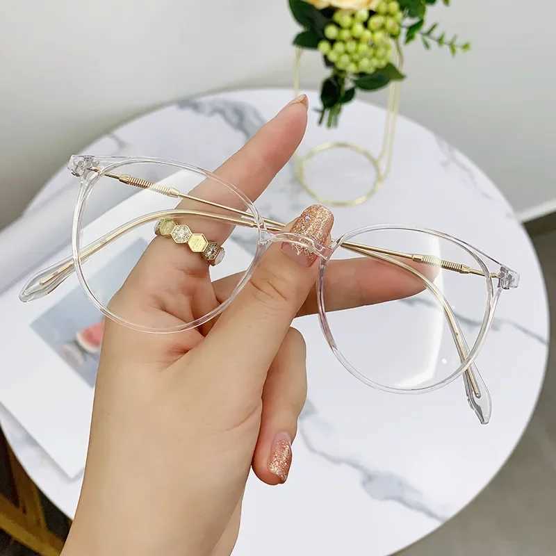 Trend Optical Computer Transparent Universal Glasses New Fashion Anti-Blu-Ray Women Eyewear Retro Myopia Men Eyeglasses FrameX241008