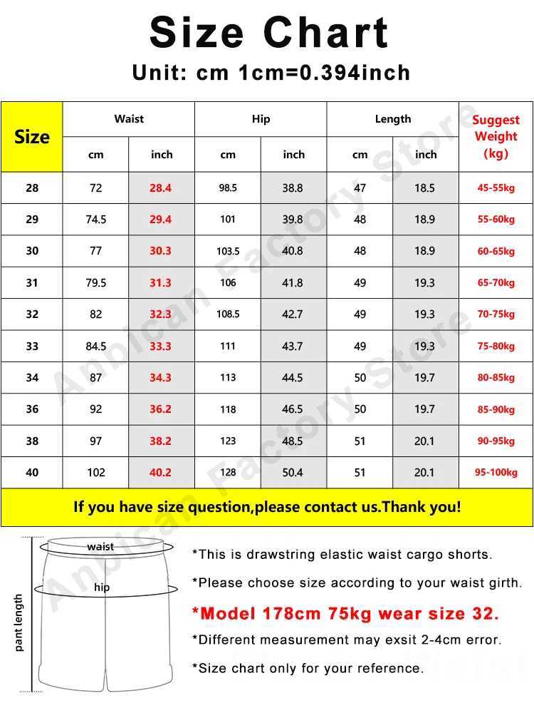 Summer casual shorts mens stretch cotton brushed solid workwear straight cargo shorts mens loose Bermuda shortsW240713