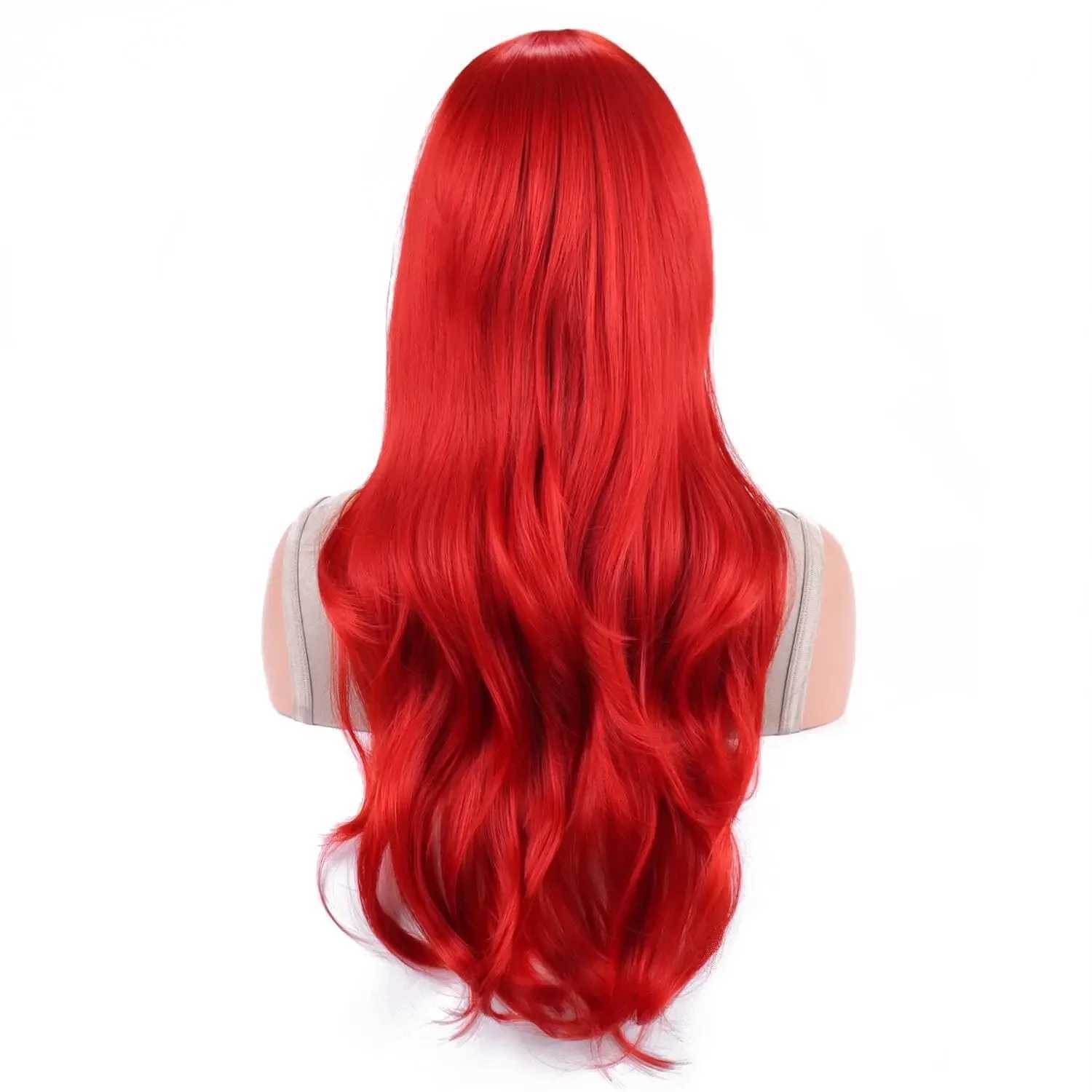 Long Red Curly Body Wave Wig Probeauty Mermaid Wig Halloween Cosplay Costume Wig for Women Fashion Wig for Daily PartyXJ241008