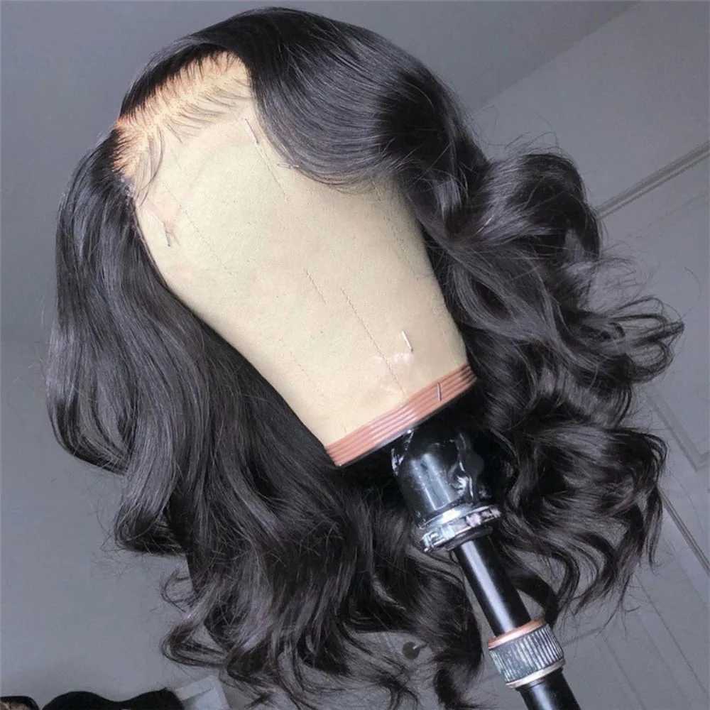 African Synthetic wig womens black wavy curly medium long hair chemical fiber matte high-temperature silk headband cover 50CMXJ241008