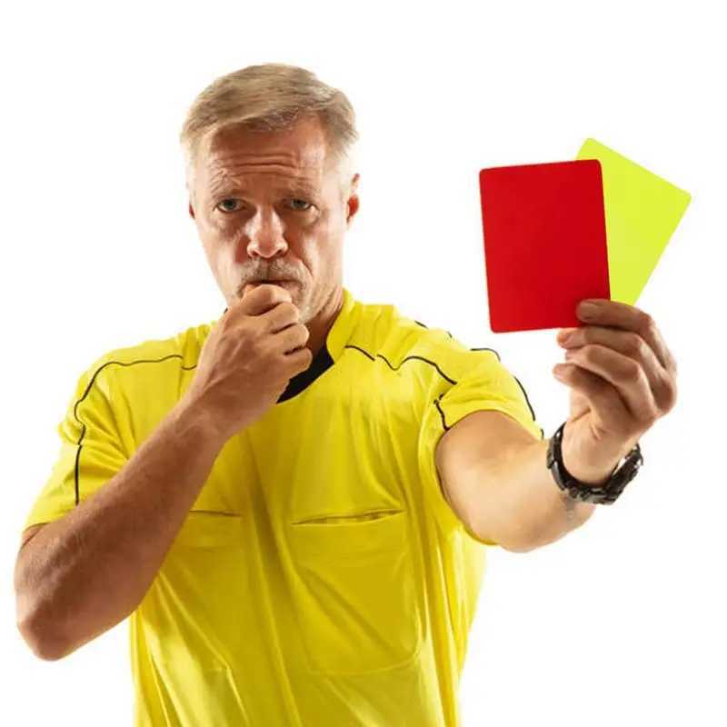 Football Reree Red Card and Yellow Card Tool Profinal Football Match Reree Kit Football Standard CardW241008