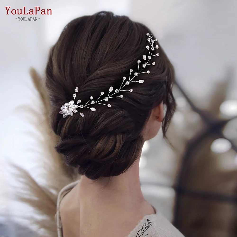 YouLaPan Crystal Womens Headband Handmade Wedding Headband Bridal Hair Accessories Party Girl Hair Belt HP35 W241007