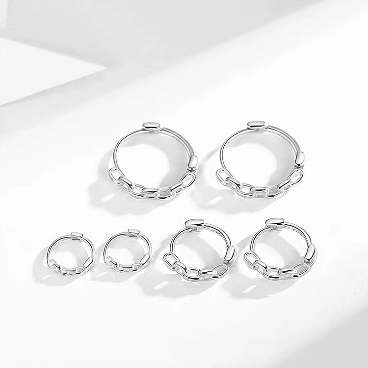 Needle Earrings 2024 New Buckles, Circles, Netizens, Female Earrings, Punk Ins Trend
