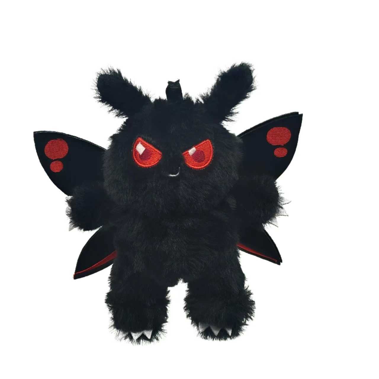 Kawaii Halloween Black Bear with Wings Plush Doll Keychain Pendant Creative Room Decorations Plush Toys Children Birthday GiftsX241008