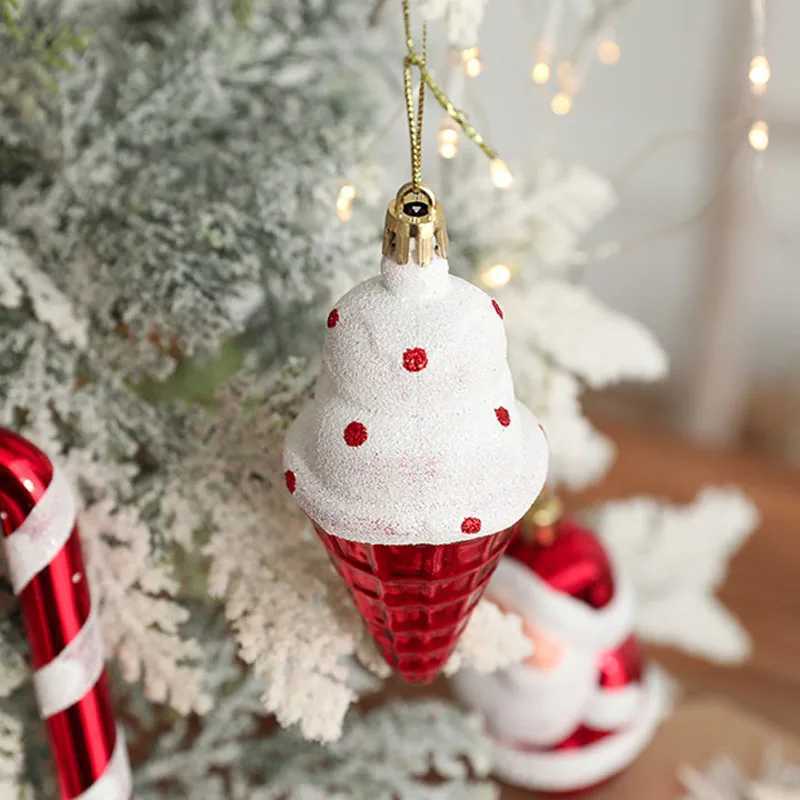 2 Elk Balls Tree Pendant Decoration Home Navigation New Years Christmas Gift W241008