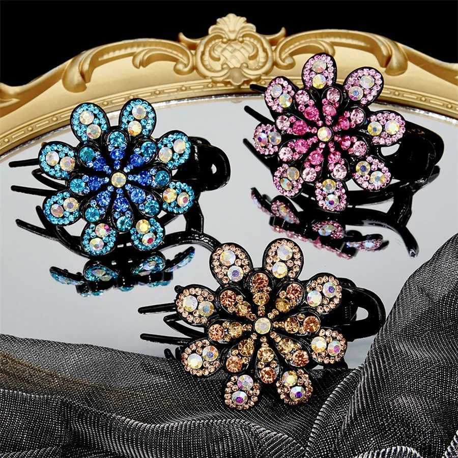 1 ponytail headband hair accessory Duckbill hair clip rhinestone hair clip female hair clip new W241007