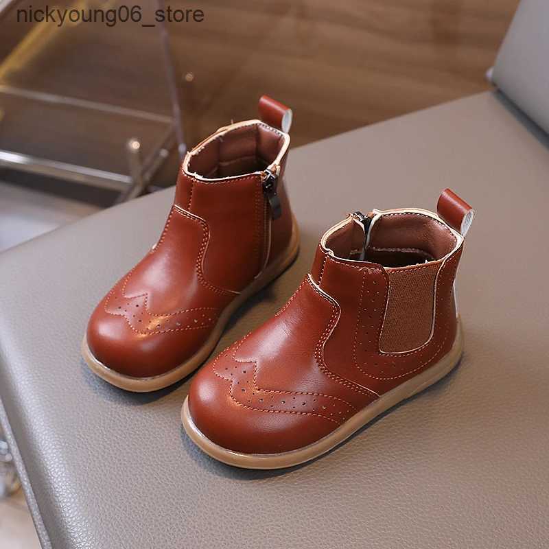 Boots Autumn Winter Baby Boys Girls Casual Boots British Style Children Short Boots Soft Sole Anti Slip Kids Outdoor Shoes Size 21-30 L240910
