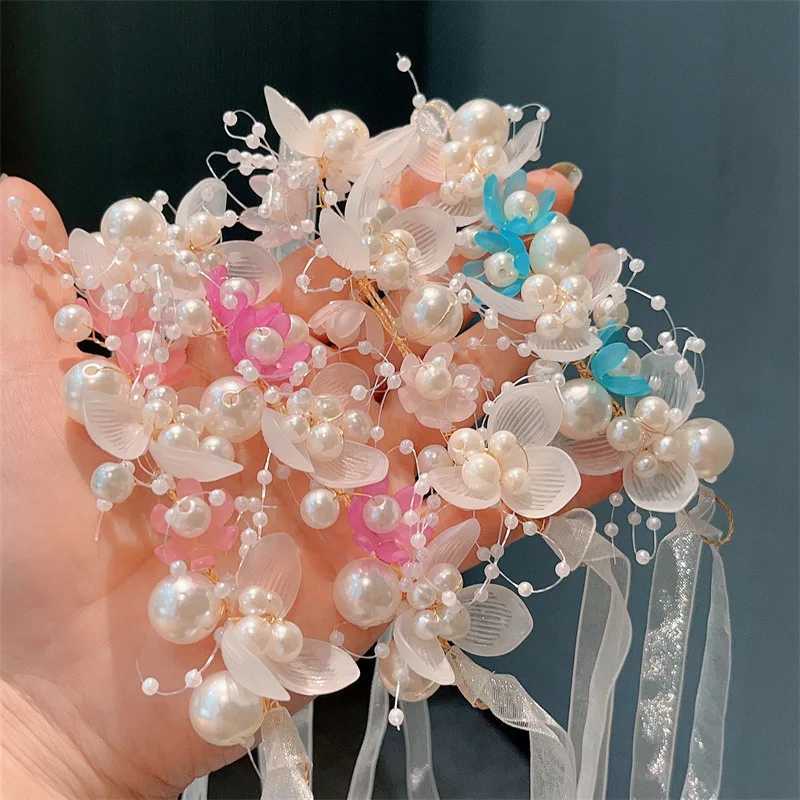 ZAKOL Sweet Romantic Bride Pearl Flower Hair Accessories Garland Headbands Wedding Jewelry Gifts W241007