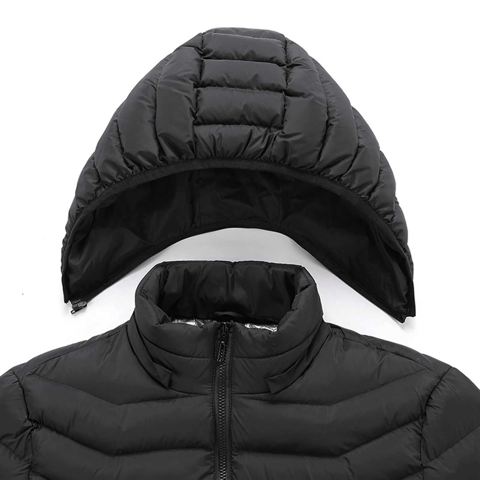 Fashion Men Winter Parka Windproof Streetwear Snow Wear Vintage Thick Padded Heated Warm Jacket Coat Male OutwearXJ241008