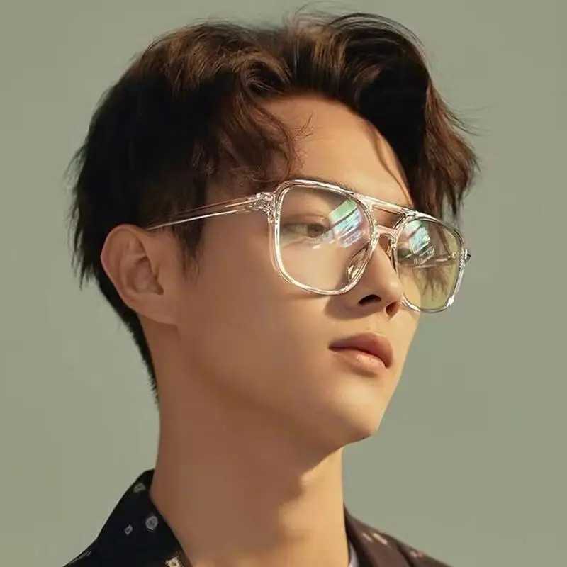 Transparent Computer Glasses Frame Women Men Anti Blue Light square Eyewear Blocking Glasses Optical Spectacle EyeglassX241008