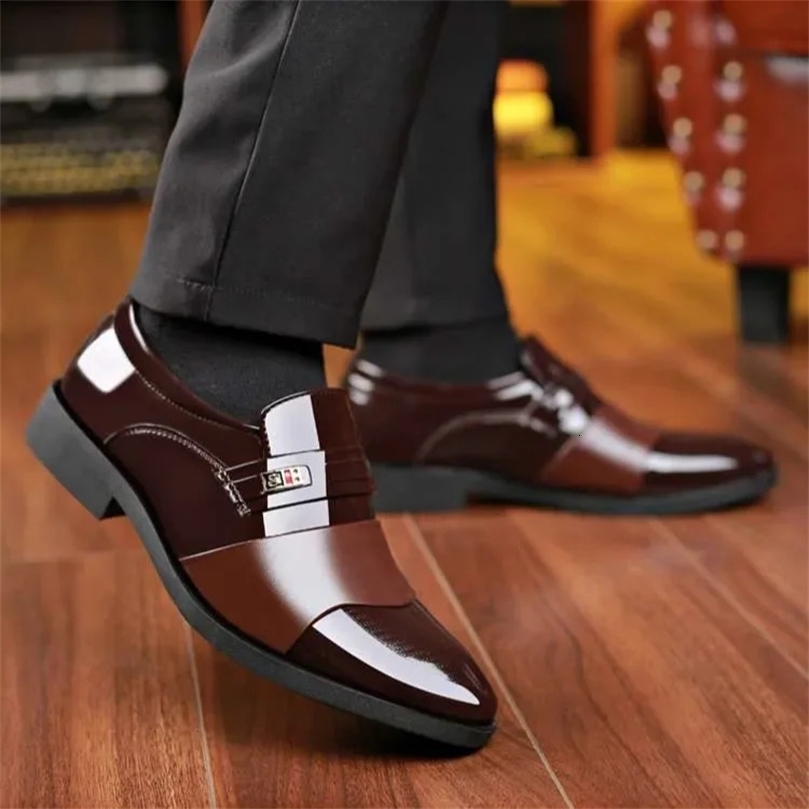 Office Business Dress Mens Shoes Leather Shoes Mens Shoes Lace Leather Wedding Shoes Classic Formal Oxford 241008