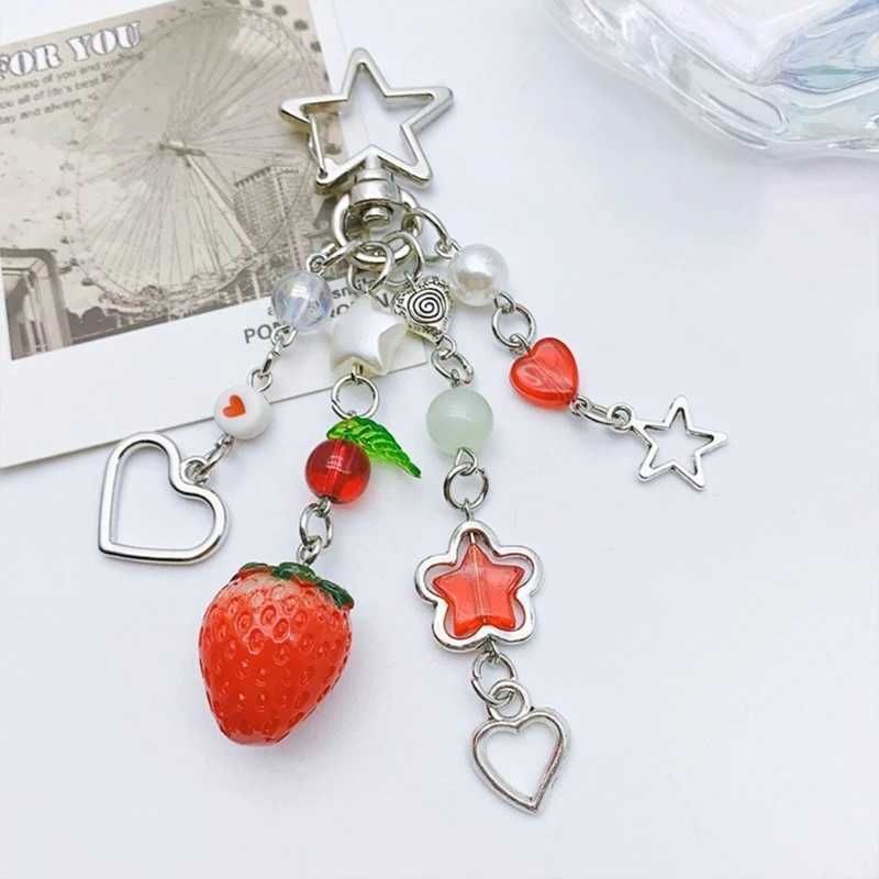 Cherry pendant fashionable dry key holder keychain decoration backpack pendant key bagXJ250409