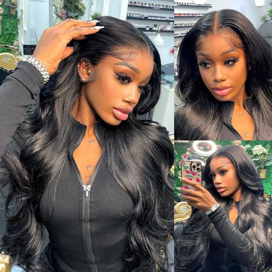 13x6 13x4 Body Wave Human Hair Lace Frontal Wig 4x4 5x5 6x4 Glueless Lace Closure Wigs For Women Pre Plucked Cheap Hair 180%XJ241008