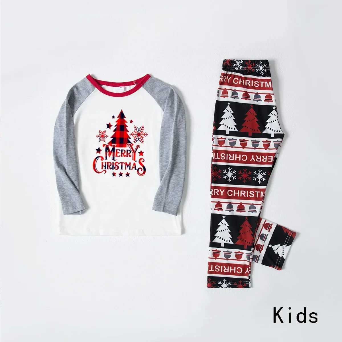 Christmas 2024 Christmas Tree allows printing matching clothing for families parents and children 2-piece sleepwear set sleepwear baby jumpsuit Pjs W2
