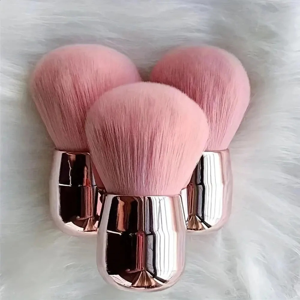 1 large powder makeup brush pink multi-function foundation make-up pink carving bronze makeup brush 241008
