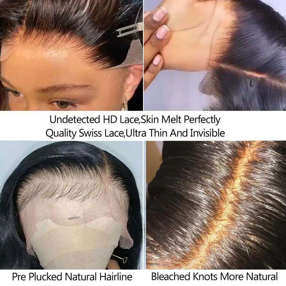 Cheap Bone Straight Short Bob Wig Human Hair Lace Front Wigs Hd Lace Frontal Wig Raw Indiian Glueless Lace Closure Wigs On SaleXJ241008