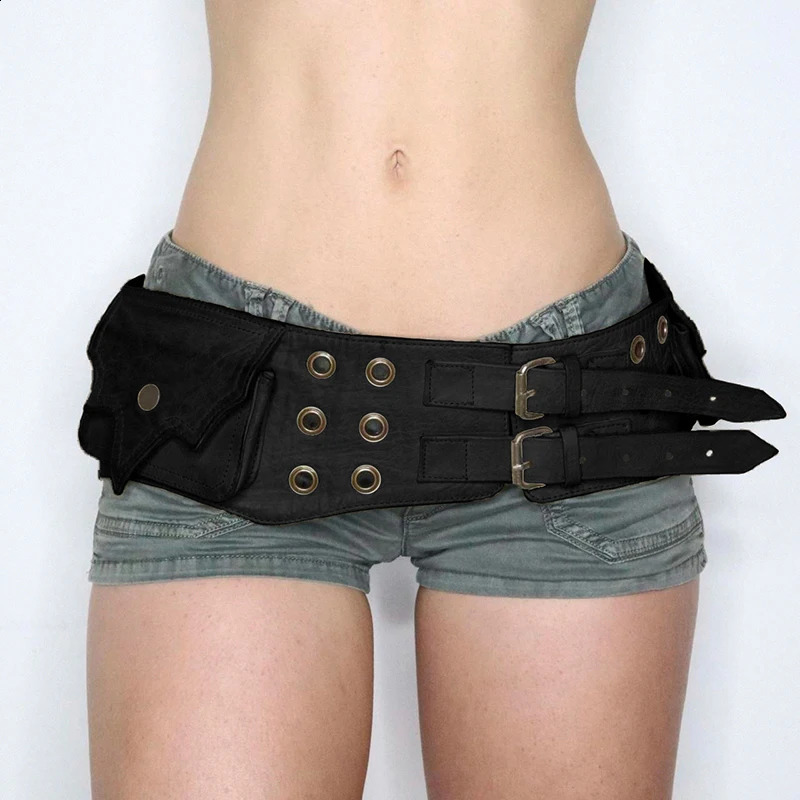 Darlingaga Vintage Exaggerated Western Style PU Belt Womens Buckle Eye Cowboy Wide Belt Grunge Belt Fashion 240925