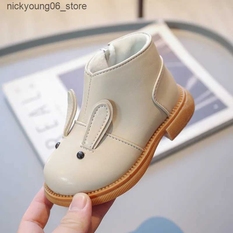 Boots Zapatos Nia Suede Kid Boot 2023 Winter Soft Sole Girl Ankle Boot Fashion Princess Boot Thickened Leather Boot Kids Shoe Botines L240910