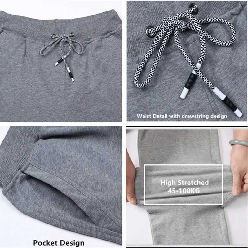 Spring Autumn Tall Men Pants Joggers Streetwear Casual Sweat Track Jogging Black Blue Grey Trousers Harem Male Fleece SweatpantsX241008