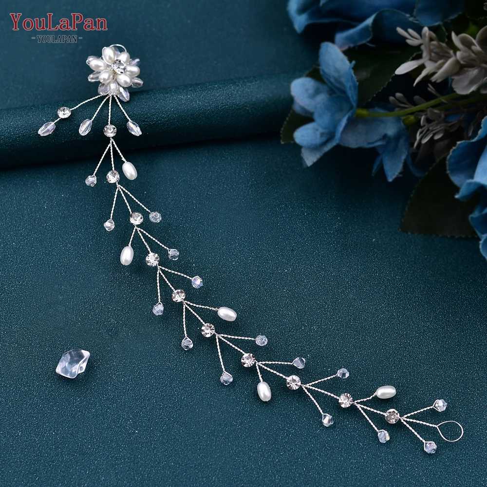 YouLaPan Crystal Womens Headband Handmade Wedding Headband Bridal Hair Accessories Party Girl Hair Belt HP35 W241007