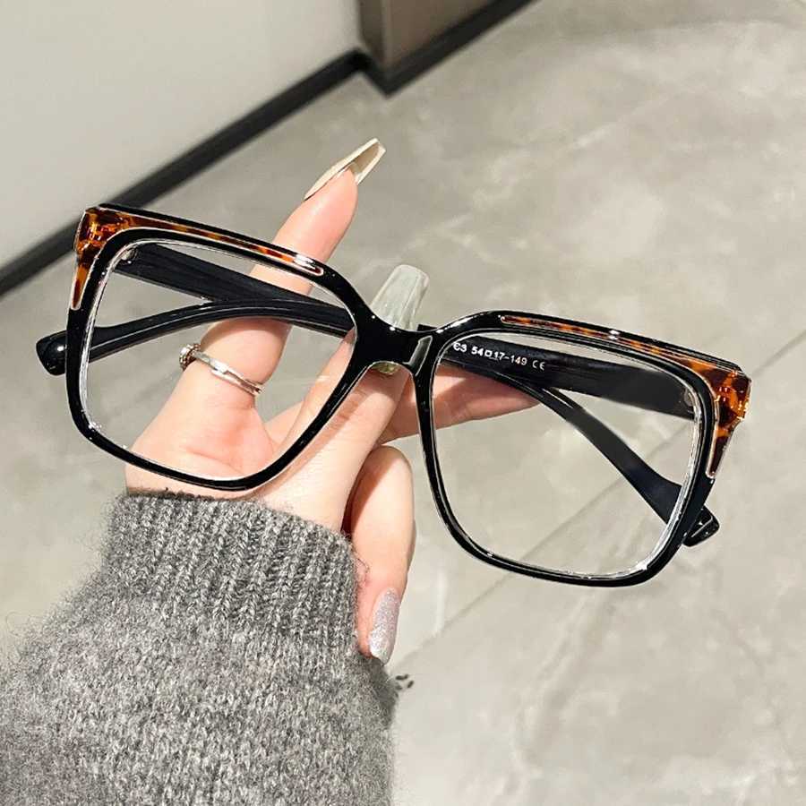 TR90 Square Optical Eyeglasses Frame Transparent Computer Glasses Women Brand Design Fashion Eyewear Ladies Luxury Eye GlassesX241008