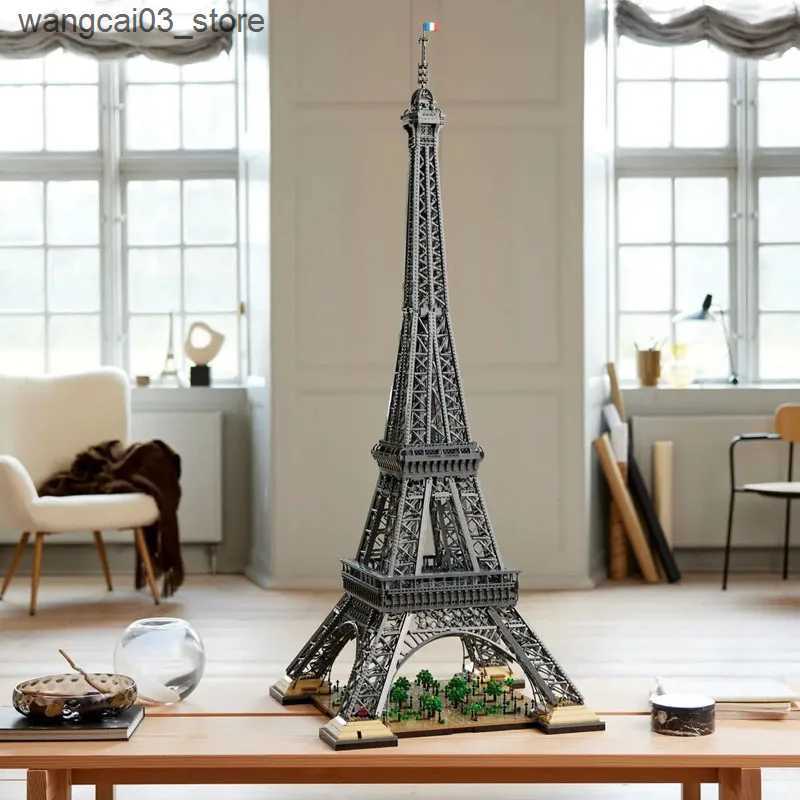 Architecture/DIY House 10001 Pcs Large Eiffel Tower Building Blocks Bricks Kids Birthday Christmas Gifts Toy Compatible 10307 10181 17002 In Stock L24
