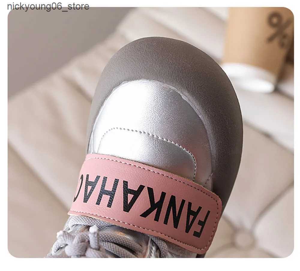 Boots Winter Plush Boots For Big Girls Thick Warm Faux Fur Childrens Snow Boots 2024 Trend Fashion Teenager Boys Cotton Shoes L240910