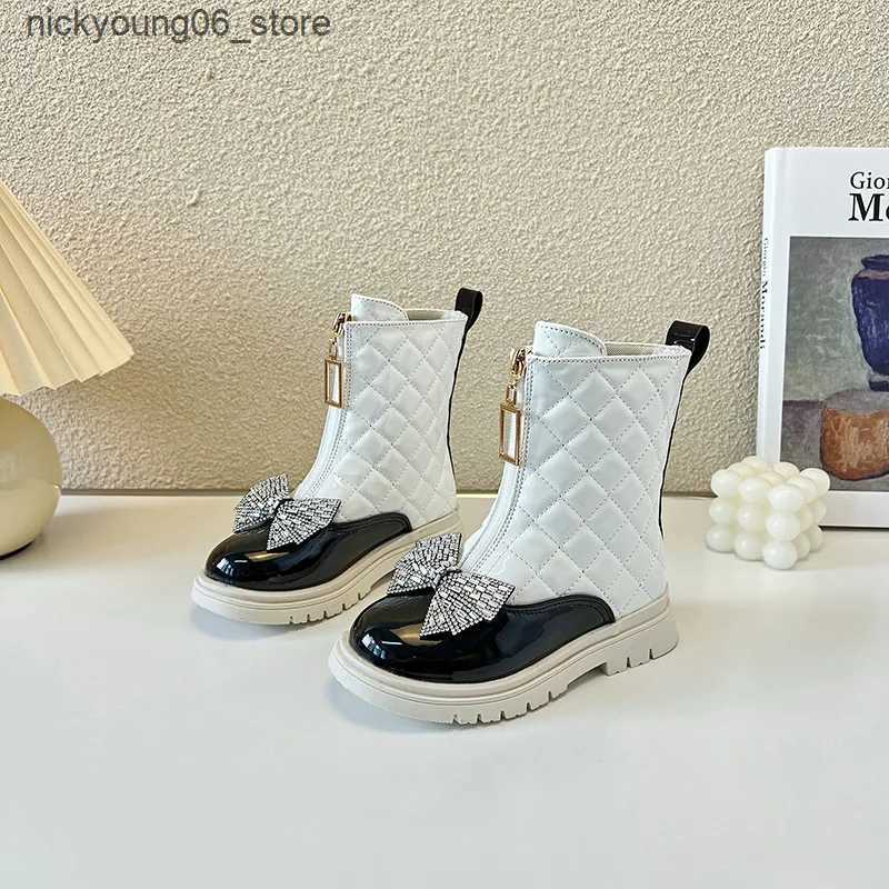 Boots Baby Girl Shoe 2023 Children Boots Fashion Girl Princess Short Boot Toddler Boot Kid Shoe for Girl Botas Para Nia Zapatos Nia L240910