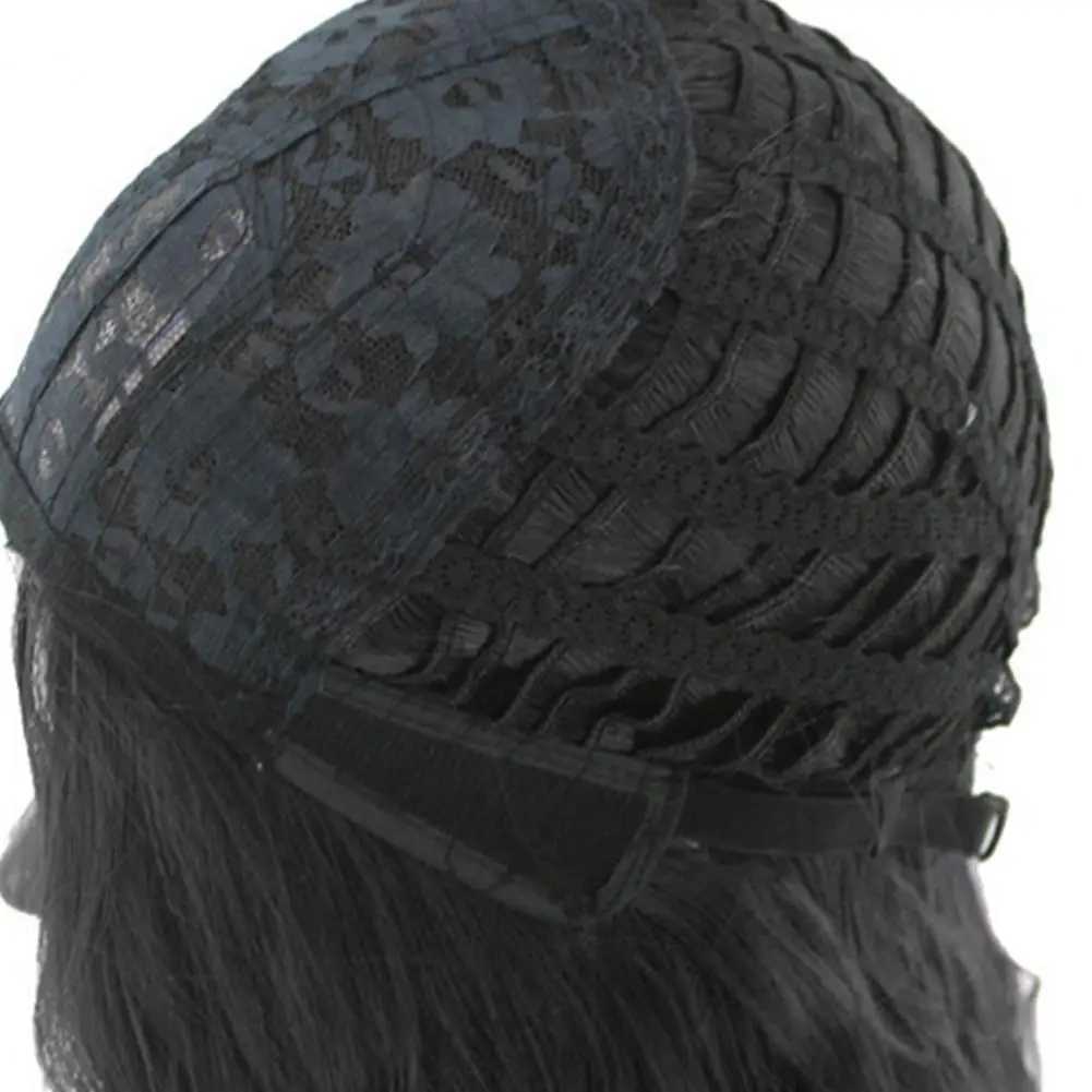 Mid Length Wig Fluffy Fashion Role Play Props Synthetic Wigs High Temperature Silk Gray Gradient Long Curly Hair Wig for DailyXJ241008