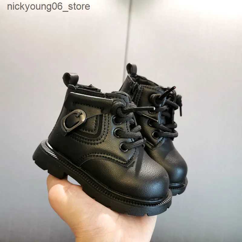 Boots Winter Kid Shoes Plush Thick Short Boot Baby Walking Shoe Baby Shoe Cotton Shoe Girl Shoes Girls Boot Fashion Boots Zapatos Nio L240910
