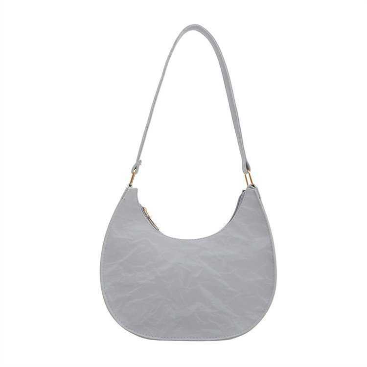 CMM Solid Color Simple Underarm Bag Spring Summer New Versatile Shoulder Bag High End Korean Version Dumpling Crescent Bag