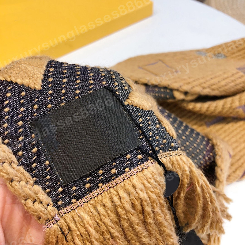 Designer Winter and women's men's Cashmere Length 175*30 Embroidered Alphabet scarf shawls in 15 colors with box a wo